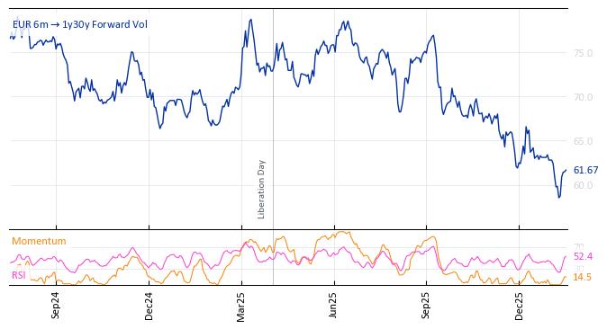 EUR 6m->1y30y Forward Vol